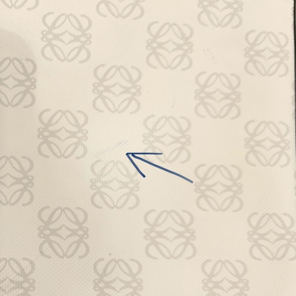 LOEWE White & Black Canvas & Leather Repeat Anagram Logo Tote Bag. - Picture 11 of 15